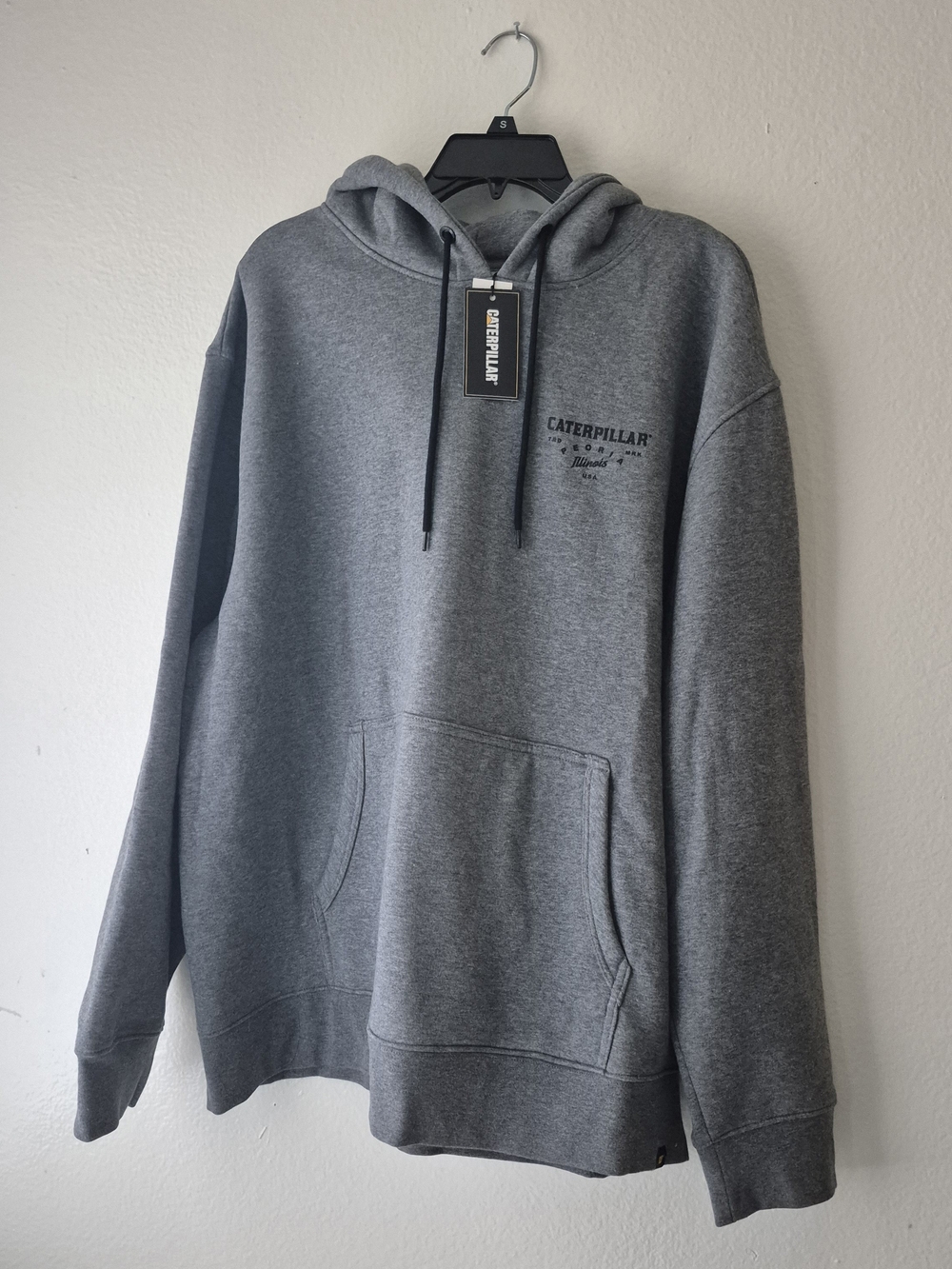 Caterpillar Men's Gray Pullover Hoodie